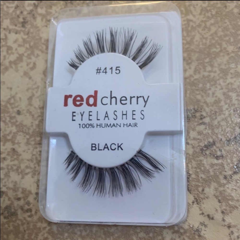 New! “Red Cherry” False Fashion Soft EyeLashes (1) Pair. Style #415.